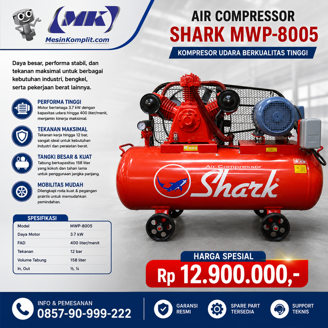 Kompresor Shark 5HP (TSK-...